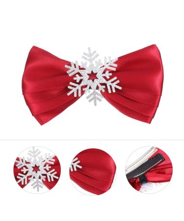 Beaupretty 4pcs Christmas Hair Clips - Santin Snowflake Loop Clips for Women & Girls | Festive Hair Accessories - Buy Online on GoSupps.com