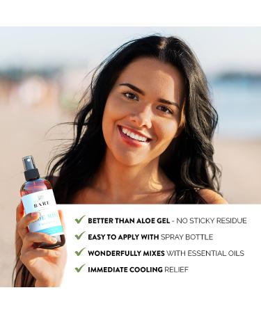 BARE BOTANICS Cooling Aloe Spray - 12oz | Sunburn Relief & Hair Moisturizer | Made in Wisconsin - Buy Online on GoSupps.com