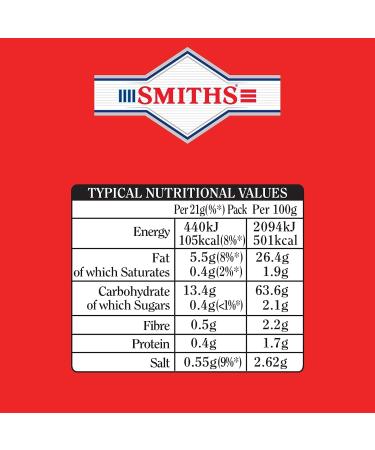 Smiths Snaps Spicy Tomato Snacks Crisps Bag 21g Case Of 30 - Buy Online on GoSupps.com
