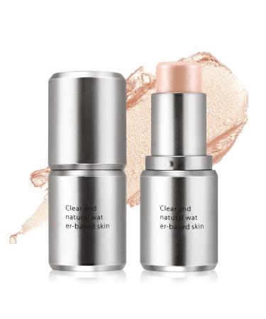 Boobeen Highlighter Makeup Stick Cream Highlighter & Blush Stick Face Contouring Illuminator Natural Translucent Light Moisturizer Dewy Finish 02#