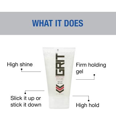 GREAT CLIPS GRIT Firm Style 5.1oz Hair Styling Gel | Strong Hold & High Shine - Buy Online on GoSupps.com