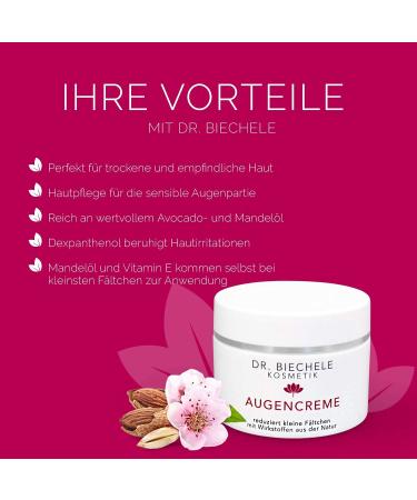 Dr. Biechele Anti-Age Eye Cream 50ml | Best Moisturizer for Men & Women | Protect Against Skin Aging & Wrinkles with Avocado & Almond Oil - Buy Online on GoSupps.com