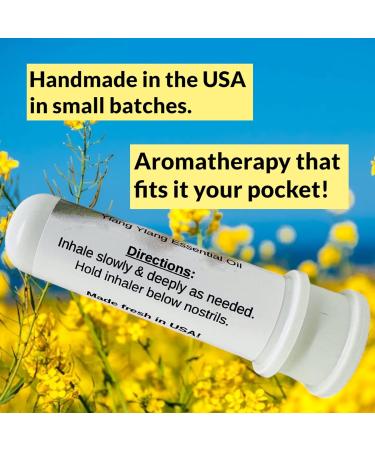 Buy Urban ReLeaf Ylang Ylang Essential Oil Nasal Inhalers | Pure Aromatherapy | Alcohol-Free | Made in USA | Set of 2 - Pocket Size - Buy Online on GoSupps.com