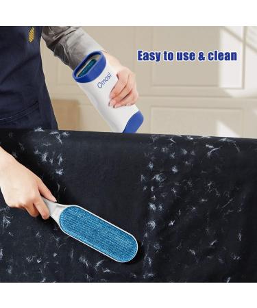 Grandma's Lint Brush - Self-Cleaning Double-Sided Pet Fur Removal Tool | Perfect for Furniture & Carpets - Dark Blue - Buy Online on GoSupps.com