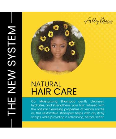 Ashley Marie Moisturizing Shampoo - Natural Cleansing & Strengthening Paraben & Sulfate Free 12oz | The Hair Diagram - Color Safe & Restorative - Buy Online on GoSupps.com