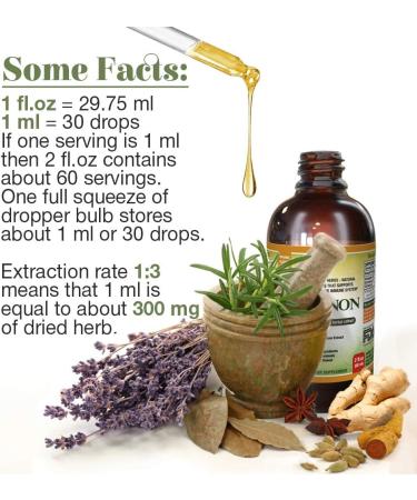 Natural Immune Support Supplement. Tincture of: Quina OSHA Echinacea Lomatium Forsythia Cat's Claw PAU d Arco Turmeric Umckaloabo Ginseng Bupleurum and Other Herbs 2x2 oz Alcohol-Based 4 Fl Oz (Pack of 1) - Buy Online on GoSupps.com