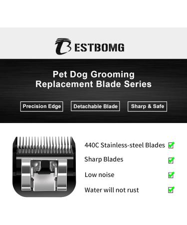 7FC + 5FC + 4FC + 3FC Replacement Knife for Dog Grooming - Compatible with Heiniger Moser Max45 Andis Oster A5 and Choice KM10 Clipper - Black - Buy Online on GoSupps.com