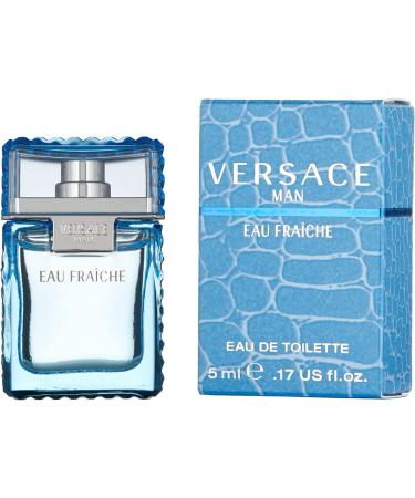 Versace Man Eau Fraiche 0.17oz - Refreshing Mini Cologne Spray - Buy Online on GoSupps.com