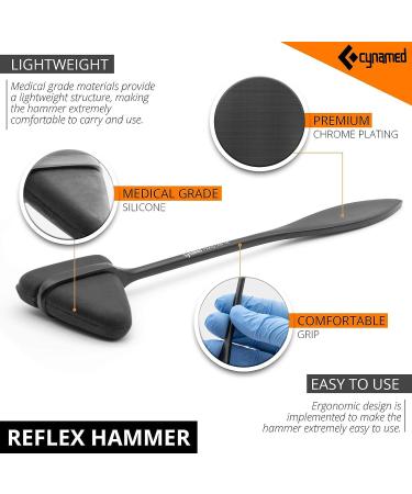 CYNAMED Medical Student Exam Kit - 5-Piece Set with Reflex Hammer, Tuning Forks, Pupil Gauge, and Scissors - Ideal for Medical Students - Buy Online on GoSupps.com