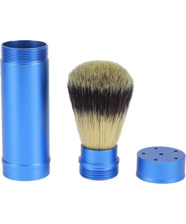 YWBL-WH Compact Travel Beard Shaving Brush - Skin-Friendly Rich Foam Aluminum Blue | Daily Use Grooming Tool - Buy Online on GoSupps.com