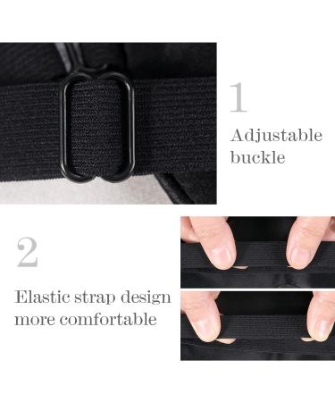 Townssilk 100% Silk Sleep Mask with Adjustable Strap | Super Soft Eye Mask | Ultimate Sleeping Aid and Blindfold | DizzyingLines-Black - Buy Online on GoSupps.com