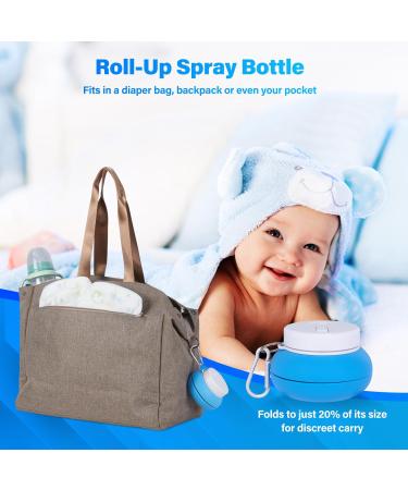 Portable Bidet 600ml - Collapsible & Expandable for Travel Camping & Hygiene - Ideal for Pregnancy Postpartum Baby Care Elderly & Muslims - Blue - Buy Online on GoSupps.com