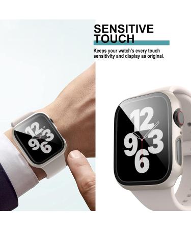 Landhoo 6 Pack case for Apple Watch Series SE/6/5/4 40mm Screen Protector with Tempered Glass Hard PC HD Full Cover Protective iwatch. Rose Gold+Pink+Silver+Starlight+Classic Leopard+Clear only for 40mm - Buy Online on GoSupps.com