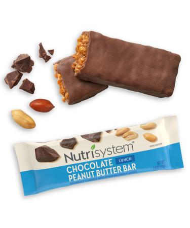 Nutrisystem Chocolate Peanut Butter Lunch Bars Bundle 11g of Protein Helps Support Weight Loss - 10 Count Chocolate 10 Count (Pack of 1)
