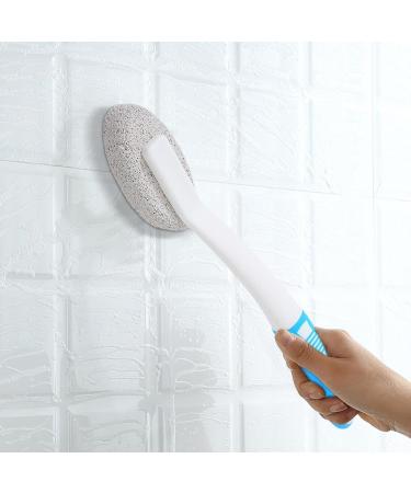 Toilet Cleaning Brush & Pumice Stone Effortless Hard Water Stain Removal for Toilets Grills & Tiles | Long Handle Cleaner for Easy Use - Buy Online on GoSupps.com