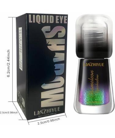 Glitter Chameleon Eyeshadow Shimmer Liquid Metal Colors Shift Eyeshadow Eye Makeup Supplies Highly Pigmented Christmas Halloween Makeup for Girls Women Females 02# - Buy Online on GoSupps.com