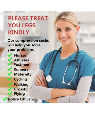 Calves Kelson Compression Socks (2 Pairs) for Men & Women - Speed Recovery, Graduated Athletic Fit - Black & Blue - L-XL - Buy Online on GoSupps.com