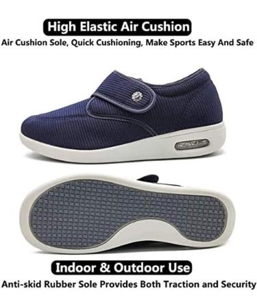 XMSM Unisex Diabetic Air Cushion Walking Shoes | Adjustable & Lightweight | Breathable Mesh for Swollen Feet | Plantar Fasciitis Relief | Brown, Size 7 - Buy Online on GoSupps.com