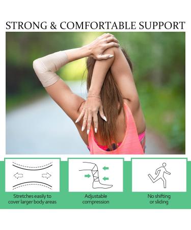 6 Pack 6 Inch Elastic Bandage Wrap with Hook and Loop Fasteners | Compression Wrap for Sprained Ankle, Knee, Elbow | 6 Inch Wide - Buy Online on GoSupps.com