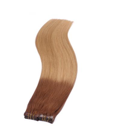 Tape In Hair Extensions #12/26 Ombre - 40cm - 100% Remy Real Hair - 30 Bricks - Tress by Novon - Buy Online on GoSupps.com