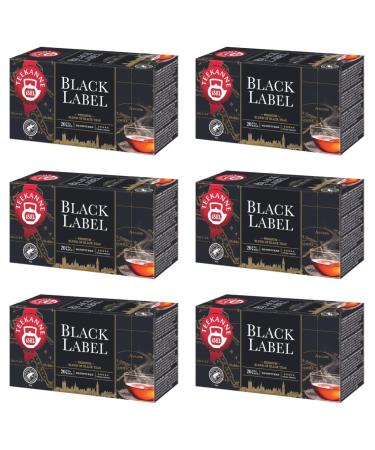 DEKOND TEEKANNE Black Label - Natural Black Tea - (6 x 20 sachets)