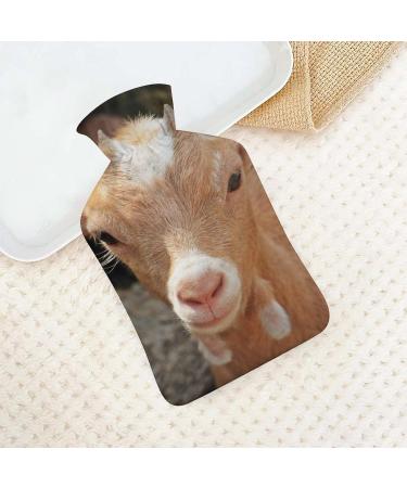 White Sheep Hot Water Bottle with Plush Cover - Cozy Bed Warmer for Adults & Kids (26.5x15.3cm) - International Shipping Available - Buy Online on GoSupps.com