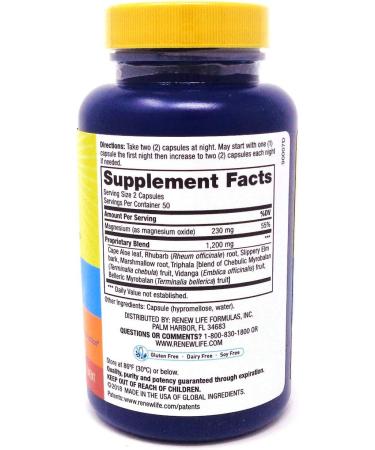 Renew Life Cleanse More Herbal & Mineral Formula - Detox Support with 100 Capsules | International Shipping Available - Buy Online on GoSupps.com