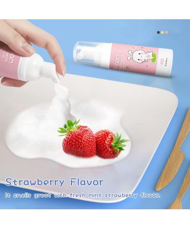Child-Friendly Foam Foothpaste | Edible Kids Oral Care | Strawberry Flavor 60ml | Prevention of Decay | 1Pack 2.02 Fl Oz - Buy Online on GoSupps.com