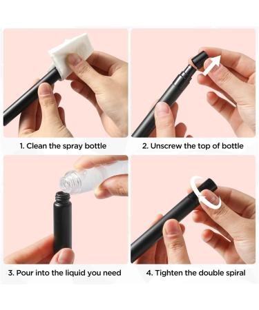 5ml Mini Perfume Refiller Bottle Portable Black Glass for Travel | Refillable Makeup & Fragrance - Buy Online on GoSupps.com