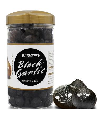 RioRand Black Garlic 920g/2.02 lbs Whole Peeled Black Garlic Aged for Full 90 Days