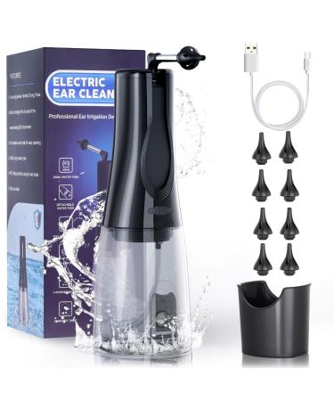 Ear Wax Removal Tool Irrigation Flushing System Kit Electric USB Rechargeable Ear Cleaner Water Powered Earwax Removal Cleaning Cleaner kit for Adults with 3 Pressure Setting IPX7 Waterproof