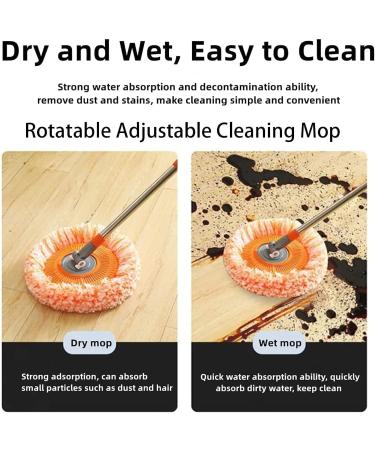New Intellect Mop 360 Rotatable Adjustable Cleaning Mop Extendable Wall Cleaning Mop with Long Handle Spin Mop Floor Wall Door Window Ceiling Bathroom Cleaning (1PCS*Grey) - Buy Online on GoSupps.com