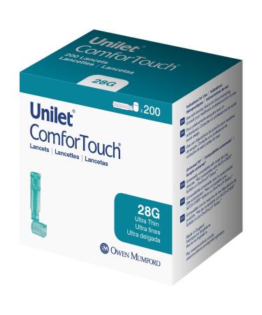 UNILET ComfortTouch Ultra Thin (28G) Lancets 200 Ct 28g 200 Count