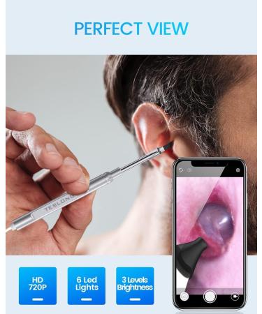 Teslong Otoscope HD Ear Wax Remover - Ultra-Thin Wireless Endoscope for iPhone & Android | NTE100i-EU - Buy Online on GoSupps.com