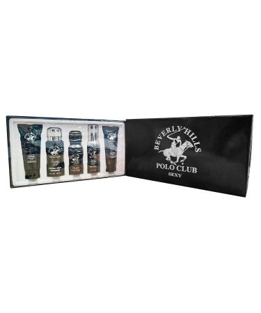 Beverly Hills Polo Club BHPC Sexy 5 Piece Gift Set Collection (Hair & Body Wash Deodorant Cologne Body Spray After Shave) - Buy Online on GoSupps.com