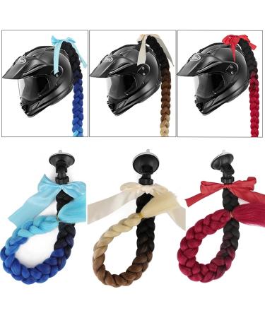 Ponytail Extensions Helmet Braid Hair Extension Synthetic Motorcycle Braid Hair Ponytail 20 Inch Long Ombre Color Helmet Braid Hair Accesorios for Woman for Women (Color : B3 Size : 20inches) 20inches B3 - Buy Online on GoSupps.com