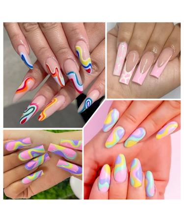 24 Colors Gel Liner Nail Art Kit - Neon UV LED Polish Set with Brush | Soak Off Manicure for DIY & Salon Use | Perfect Gift for Women - Buy Online on GoSupps.com