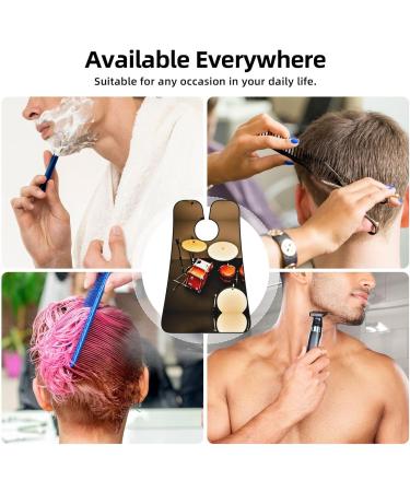 Drum Set Beard Bib Apron - Perfect Shaving Apron for Dad | Men's Hair Catcher & Best Gifts for Fathers - Buy Online on GoSupps.com