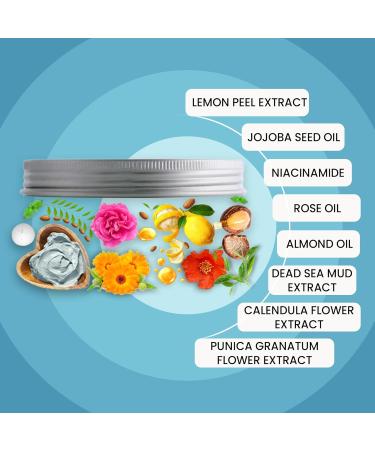 WildOak Dead Sea Healing Mud Mask | 2% Niacinamide Calendula & Zinc Oxide | Paraben & Sulphate Free | Blemish Treatment & Skin Tone Evenness | All Skin Types | 3.52 oz - Shop Now - Buy Online on GoSupps.com