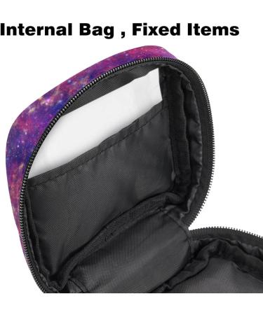 Galaxy Space Sanitary Napkin Bag - Portable Menstrual Cup Pocket with Zipper for Teens & Women - Eco-Friendly & Stylish - Buy Online on GoSupps.com