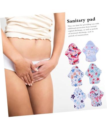 Lurrose 7pcs Women's Reusable Panties & Pads Set | Washable Menstrual Cloth & Bamboo Charcoal Liners with Storage Bag - Buy Online on GoSupps.com
