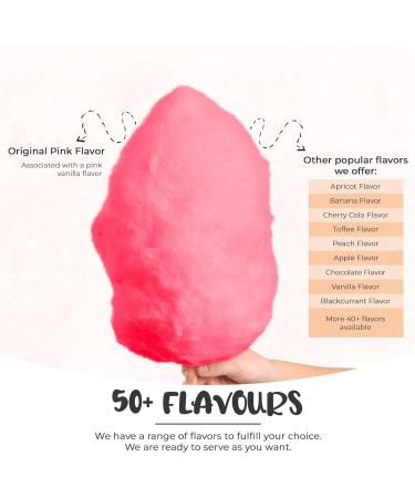 Baking Beauty & Beyond Premium Floss Sugar for Cotton Candy - Cotton Candy Flossing Sugar with Natural Ingredients Perfect for Every Occasion Bulk Floss Sugar 100g - Original Pink Flavour - Buy Online on GoSupps.com