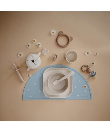 Mushie BPA-Free Silicone Bite Ring for Babies | Enhances Visual & Motor Skills | Safe Toddler Accessories | B r Design Natural Bear - Buy Online on GoSupps.com