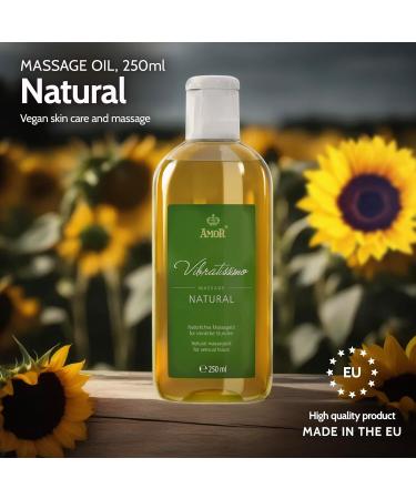Vibratissimo Natural - Massage Oil for Sensual Pleasure Love Oil Erotic Oil Natural 250 ml (Pack of 1) - Buy Online on GoSupps.com