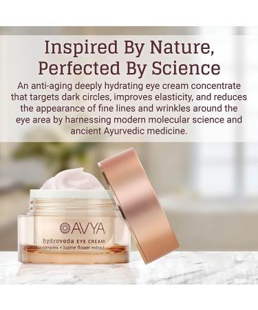 Avya Skincare Hydroveda Eye Cream - Dark Circle and Puffiness Reduction | Antioxidant Infused for Brighter Skin (15ml) - Buy Online on GoSupps.com