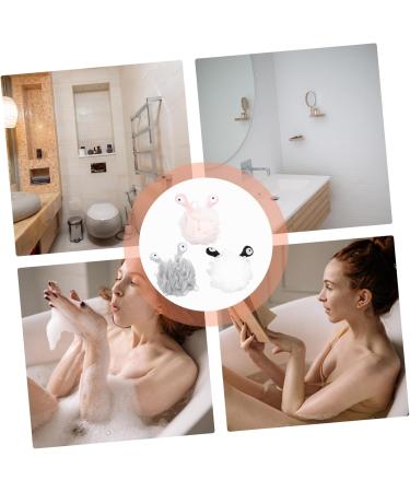Minkissy 6 Pcs Cute Loofah Bath Flower Scrubber - Mens Bodywash Rubbing Sponge & Bath Puff for Foaming Clean - Ideal for Shower & Tub - Buy Online on GoSupps.com