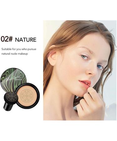 CC Cream Foundation With Mushroom Head Shaped Air Cushion Foundation Makeup BB Cream CC Cream Nude Makeup Concealer Moisturizing Radiance Lasting Shine - Buy Online on GoSupps.com