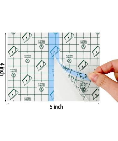 50-Piece Waterproof Transparent Shower Patch Adhesive Bandage - 4 x 5 Inch - Buy Online on GoSupps.com