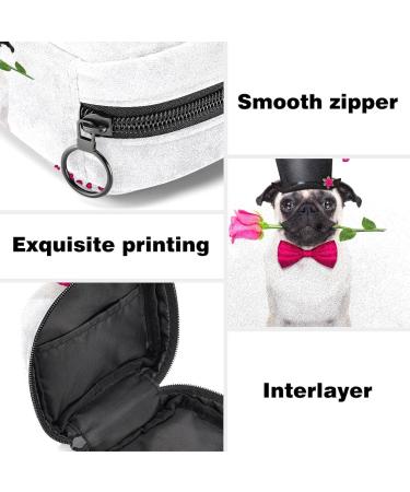 Love Puppy Rose Sanitary Napkin Storage Bag - Portable Period Organizer for Women & Teens | Menstrual Cup & Document Holder - Buy Online on GoSupps.com