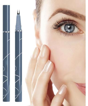 Waterproof Eyeliner Double Tip Lower Eyelash Pencil Waterproof Dual Pronged Bottom Eyelashes Long Lasting Eye Liner Liquid Eyeliner Natural 3D Under Lashes for Eye Makeup Black - Buy Online on GoSupps.com